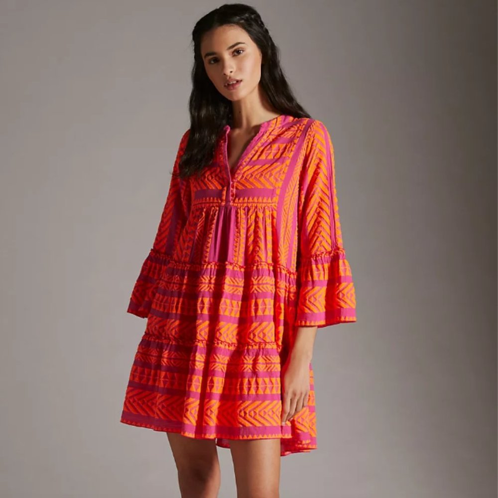 Embroidered Ella Tunic Dress from Anthropologie
